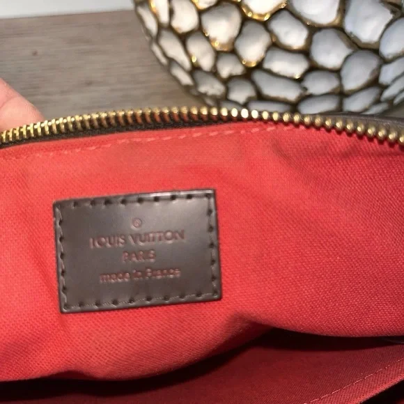 LOUIS VUITTON Damier Ebene Siena Tote & Matching Wallet Set Women's Purse - Picture 9 of 17